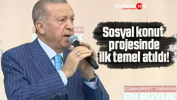 Sosyal konut projesinde ilk temel atıldı!