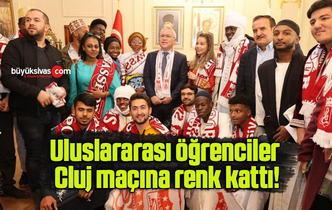 Uluslararası öğrenciler Cluj maçına renk kattı!