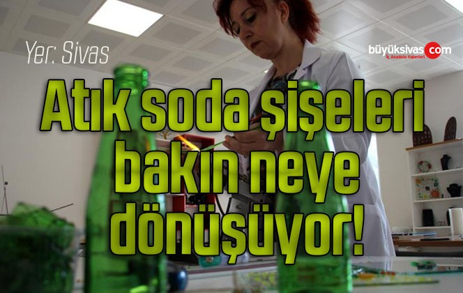 Atık soda şişeleri sanat eserine dönüşüyor!