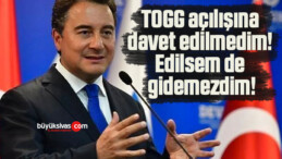 TOGG açılışına davet edilmedim! Edilsem de gidemezdim!