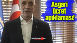 Asgari ücret açıklaması!