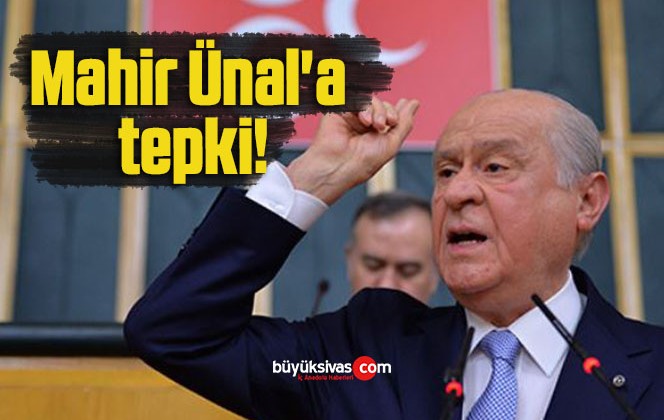 Mahir Ünal’a tepki!