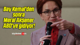 Bay Kemal’den sonra Meral Akşener ABD’ye gidiyor!