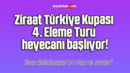 Ziraat Türkiye Kupası 4. Eleme Turu heyecanı başlıyor!