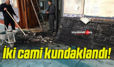 İki cami kundaklandı!