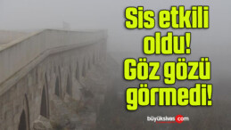 Sis etkili oldu! Göz gözü görmedi!