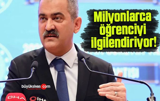 Milyonlarca öğrenciyi ilgilendiriyor!