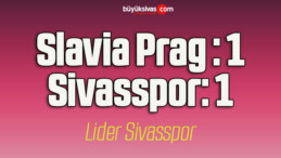 Slavia Prag: 1 – Sivasspor: 1