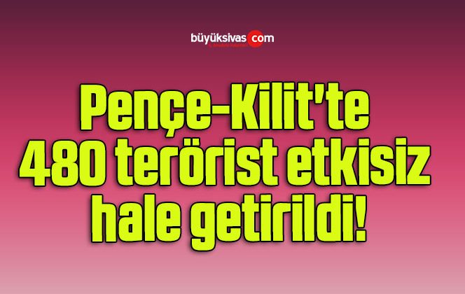 Pençe-Kilit’te 480 terörist etkisiz hale getirildi!