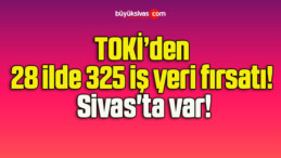 TOKİ’den 28 ilde 325 iş yeri fırsatı! Sivas’ta var!