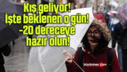 Kış geliyor! İşte beklenen o gün! -20 dereceye hazır olun!