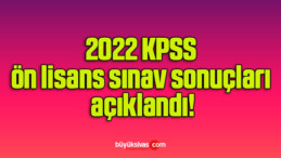 2022 KPSS ön lisans sınav sonuçları açıklandı!