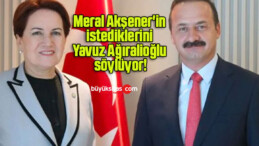 Meral Akşener’in istediklerini Yavuz Ağıralioğlu söylüyor!