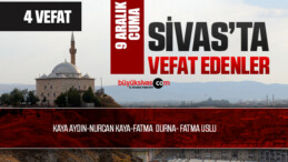 Sivas Aramızdan Ayrılanlar – Sivas’ta Ölenler -9 Aralık 2022