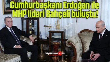 Cumhurbaşkanı Erdoğan ile MHP lideri Bahçeli buluştu!