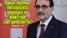 Bakan Dönmez net konuştu doğalgaz ve elektriğe zam gelecek mi?