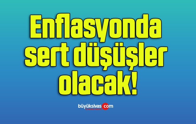 Enflasyonda sert düşüşler olacak!