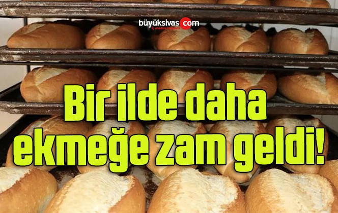 Bir ilde daha ekmeğe zam geldi!