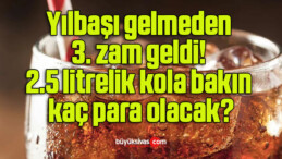 Yılbaşı gelmeden 3. zam geldi! 2.5 litrelik kola bakın kaç para olacak?