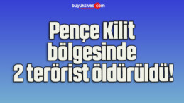 Pençe Kilit bölgesinde 2 terörist öldürüldü!