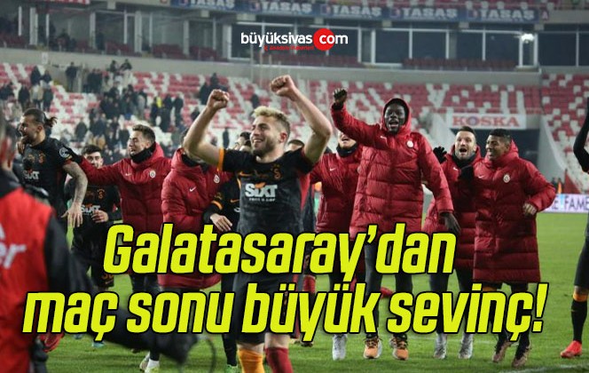 Galatasaray’dan maç sonu büyük sevinç!