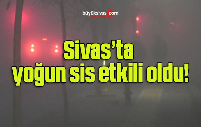 Sivas’ta yoğun sis etkili oldu!