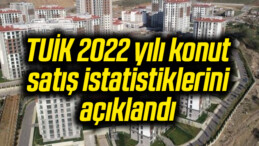 TUİK 2022 yılı konut satış istatistiklerini açıklandı