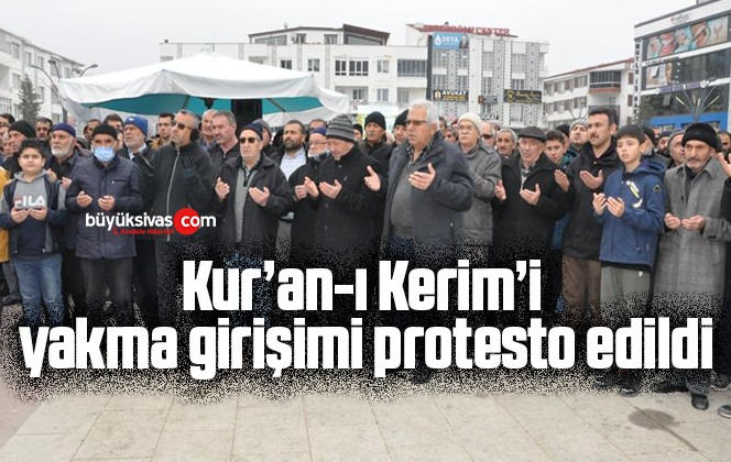 Kur’an-ı Kerim’i yakma girişimi protesto edildi