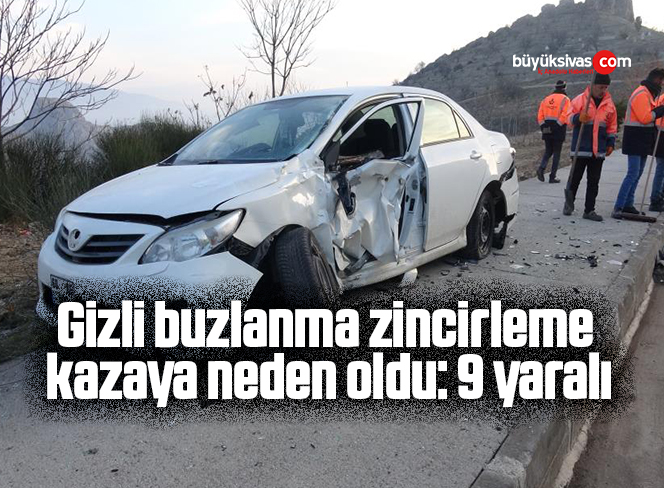 Gizli Buzlanma Zincirleme Kazaya Neden Oldu: 9 YaralıBüyük Sivas Haber ...