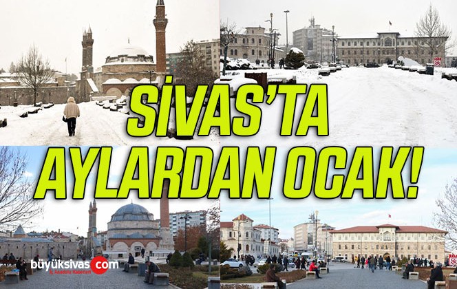 Soğuk ve yoğun kar yağışıyla ünlü Sivas. kış ayında adeta baharı yaşıyor !