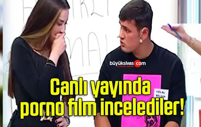 Canlı yayında porno film incelediler!