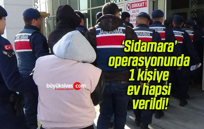 ‘Sidamara’ operasyonunda 1 kişiye ev hapsi verildi!