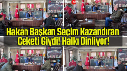 Hakan Başkan Seçim Kazandıran Ceketi Giydi! Halkı Dinliyor!