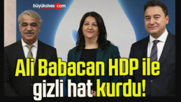 Ali Babacan HDP ile gizli hat kurdu!