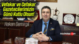 Vefakar ve Cefakar Gazetecilerimizin Günü Kutlu Olsun!