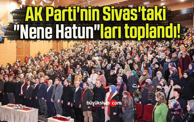 AK Parti’nin Sivas’taki “Nene Hatun”ları toplandı!