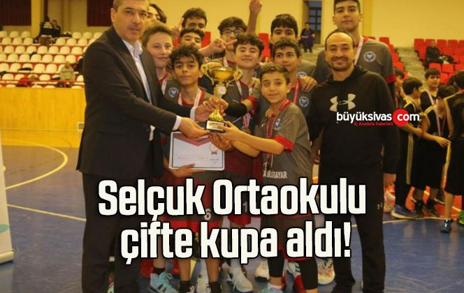 Selçuk Ortaokulu çifte kupa aldı!