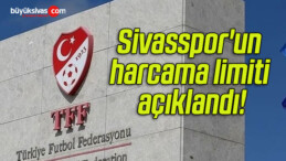 Sivasspor’un harcama limiti açıklandı!