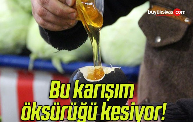 Bu karışım öksürüğü kesiyor!