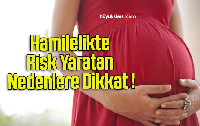 Hamilelikte Risk Yaratan Nedenlere Dikkat !