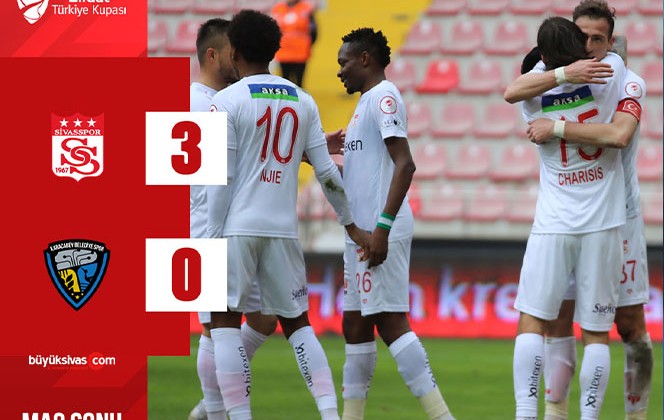 Sivasspor  3 – 0 Karacabey Belediyespor maç sonucu