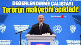 Süleyman Soylu terörün maliyetini açıkladı!