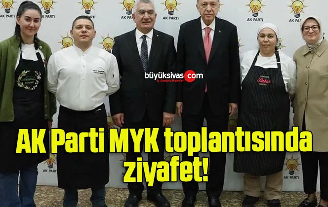 AK Parti MYK toplantısında ziyafet!