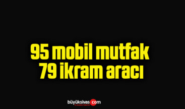 95 mobil mutfak, 79 ikram aracı