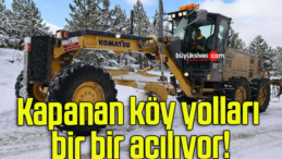 Kapanan köy yolları bir bir açılıyor!