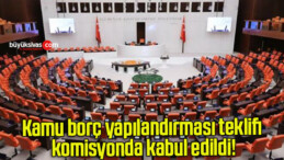 Kamu borç yapılandırması teklifi komisyonda kabul edildi!