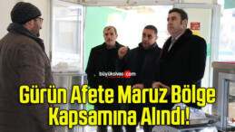 Gürün Afete Maruz Bölge Kapsamına Alındı!