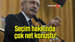 Seçim hakkında çok net konuştu!