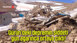 Gürün’deki depremin şiddeti gün ağarınca ortaya çıktı!