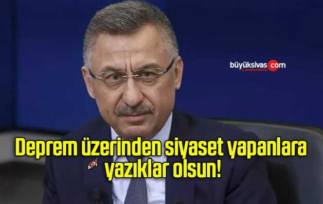 Deprem üzerinden siyaset yapanlara yazıklar olsun!